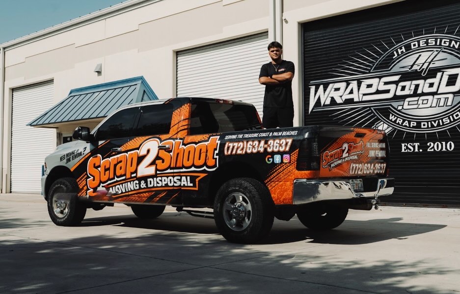 On the Scrap2Shoot truck bed