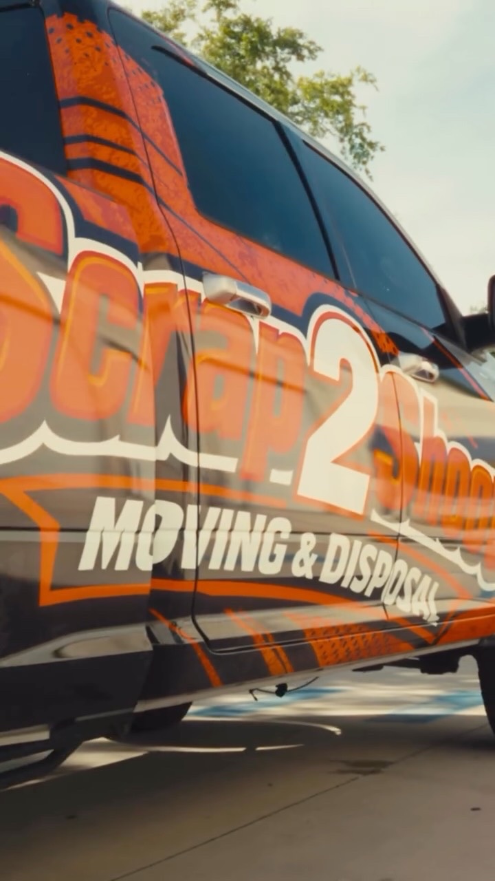 Close up of the Scrap2Shoot truck wrap